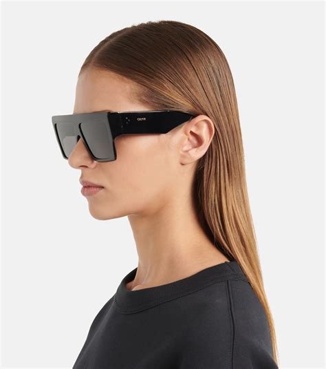 celine sunglasses audrey rose|Celine oversized square sunglasses.